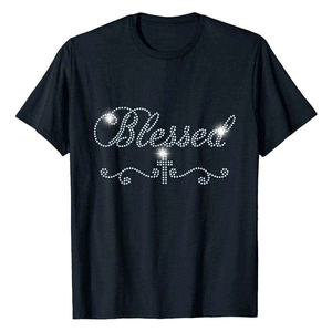 White Men's Short Sleeve <b>T</b>-<b>Shirt</b> With <b>Sequin</b> Embroidery O-Neck Regular Fit Casual Style - Product Image 6
