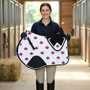 Luxury Leopard Horse Riding Pad Set Equestrian saddle Pad with Matching Ear Bonnet Soundproof <b>fly</b> veil western horse tack set - Product Image 5