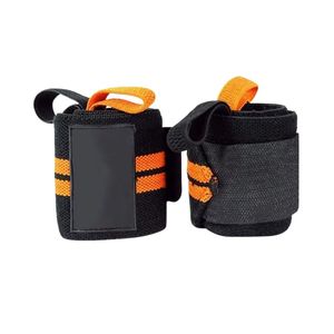 Attelles de poignet professionnelles noires solides pour haltérophilie, soutien élastique réglable, protection articulaire pour la musculation et la gym - Product Image 6