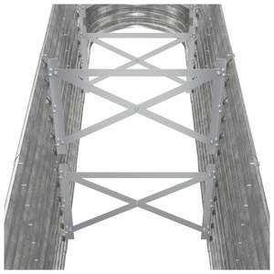 Macetas y jardineras elevadas de acero plateado con recubrimiento en polvo, grandes y duraderas - Product Image 5