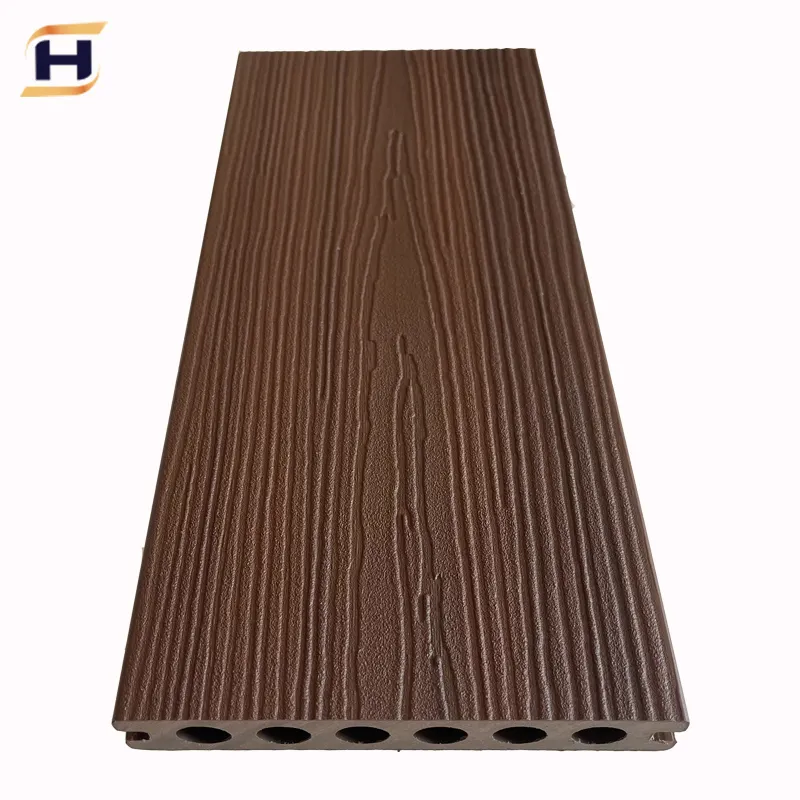Waterproof Outdoor Flooring Embossing Wood Plastic Composite Decking Boards WPC Decorative Flooring For Patio Porch