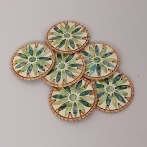 Woven rattan <b>coaster</b> to display candle wholesale price teacup saucer top-pick <b>drink</b> cup <b>coasters</b> - Product Image 4