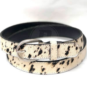 เข็มขัดหนังขนสัตว์ราคาสูงสุด ขายดี เข็มขัดหนังขนสัตว์หัวเข็มขัดเหล็ก - Product Image 6
