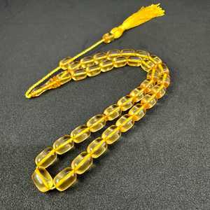 Tasbih islamique traditionnel en résine émaillée, en forme de hibou, pour la prière et le Dhikr, fait main, personnalisable - Product Image 1