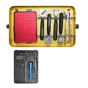 Ensemble d'instruments de chirurgie maxillo-faciale personnalisables et réutilisables en acier inoxydable, manuels, pour usage hospitalier, chirurgie abdominale - Product Image 5
