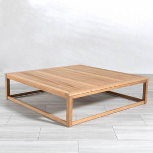 Mesa de Centro de Teca Sólida Hecha a Mano, Ecológica y de Lujo, Mesa de Patio Moderna para Hoteles, Resorts y Villas - Product Image 6