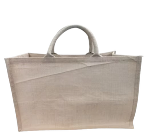 Wholesale Custom Print <b>Medium</b> Full Size Jute <b>Bag</b> Handles Reusable Shoulder Strap Grocery Tiffin Lunch Box Carrier Shopping <b>Bag</b> - Product Image 2