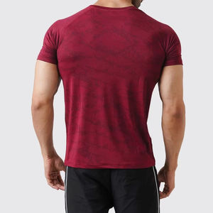 T-shirt de sport tricoté pour homme - Respirant, coupe ajustée, design personnalisé, prix d'usine en gros - Product Image 6