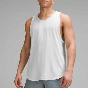 Camiseta sin mangas deportiva Hawk Eye para hombre, blanca, 100% algodón, cuello redondo, informal, transpirable, tejida, para correr - Product Image 1