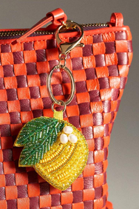 Handmade <b>Custom</b> Bead Key Ring with Stitched Initials Durable Design for Back to School and Anniversary Large Wholesale Orders - Product Image 4