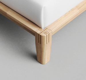 Auberge du Soleil - Base de Cama de Madera de Teca Sólida, Plataforma Baja, Tapizada en Tela Ecológica, Resistente, para Interiores, Tamaño King, Kiky Home - Product Image 4