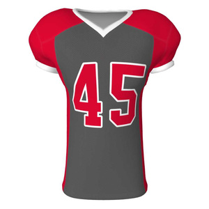 Breathable Performance Team Sports Custom Football Jersey American Football Team Apparel Quick Dry <b>Mesh</b> Sports Shirt For Adults - Product Image 1