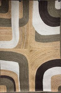 Alfombra Redonda de Yute Multicolor de Diseño Más Vendido para Sala de Estar u Hotel, Tejida con Cuerda, a Precio Accesible por Exportador - Product Image 2