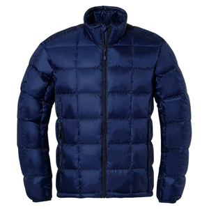 Unisex Winter Box Quilted Polyester/Cotton <b>Thermal</b> Insulated Puffer Jacket Front Logo High-quality Wholesale - Product Image 3