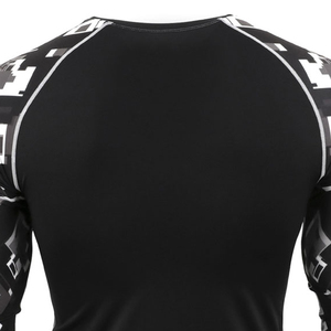 Men's <b>Athletic</b> Compression Rash Guard Quick Dry Long Sleeve Training Shirt for Fitness, CrossFit, Running Rash Guard - Product Image 5