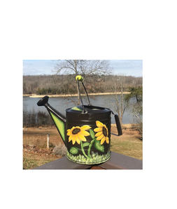 Bidon d'eau galvanisé imprimé en émail de qualité supérieure avec de beaux motifs de fleurs pour un décor saisonnier et un entretien quotidien des plantes - Product Image 5