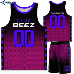 Conjunto de Uniformes de Baloncesto Personalizados al por Mayor, Uniforme de Baloncesto Transpirable de Malla con Impresión de Logotipo del Equipo - Product Image 6