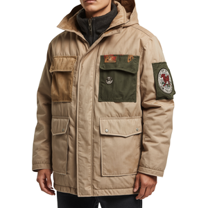 Premium <b>Men's</b> <b>Utility</b> Puffer <b>Jacket</b> with Heavy Insulated Padding Embroidered Outdoor <b>Utility</b> Styling and Modern Fashion Design - Product Image 2