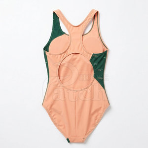 Traje de Baño Deportivo para Mujer, de Una Pieza, con Estampado Personalizado, Tejido Elástico, para Entrenamiento en Piscina, Venta al Por Mayor - Product Image 2