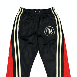 Conjunto deportivo de nailon personalizado para hombre, chaqueta cortavientos con cremallera y pantalones deportivos con logo impreso personalizado - Product Image 5