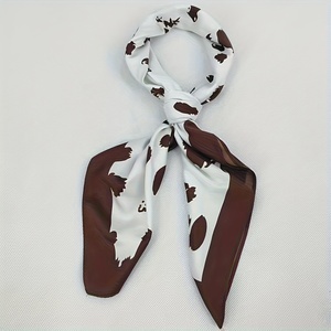 Écharpes de créateurs 100% soie véritable, impression de logo graphique personnalisé sur bandana carré en satin, écharpes personnalisées pour événements - Product Image 5