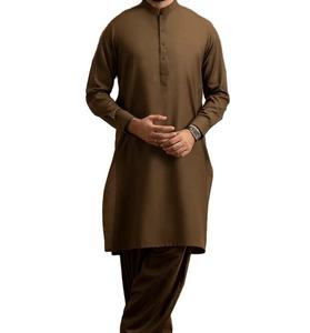 New Arrival High Quality <b>Men</b> <b>Kurta</b> Pajama Set Plain Design Soft Fabric Custom Size Islamic Wear Manufacturer - Product Image 4
