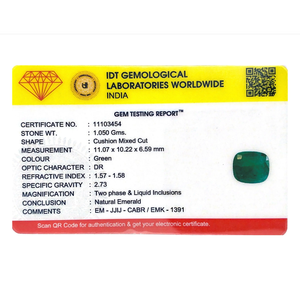 Certified Natural Zambian Emerald 5.25 Carat Oval Cut Loose Gemstone for Fine Jewelry - Product Image 4