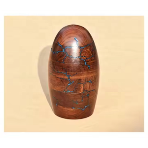 Urna Funeraria de Madera para Mascotas con Acabado de Mármol Fractal, Hecha a Mano, 50 Pulgadas Cúbicas, de Falah International - Product Image 6