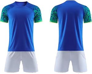 Conjunto de Uniforme de Fútbol Personalizado, Camiseta y Pantalones Cortos Sublimados, Transpirables y de Secado Rápido, para Entrenamiento de Equipos Masculinos y Juveniles - Product Image 2