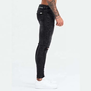 PIHA SPORTS Mens Crosshatch <b>Classic</b> Straight Leg Regular Fit Stylish Denim Jeans Spandex Material Button Fly Autumn All Waist - Product Image 2