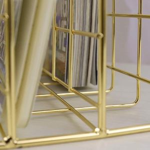 Minimalist Metal Desk Organizer Storage Rack Rectangle Shape Stainless Steel Office Organizer Freestanding - Product Image 2
