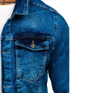 Veste en jean brodée vintage délavée style streetwear décontracté pour homme avec patchs, respirante et coupe-vent - Product Image 5