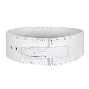 เข็มขัดยกน้ำหนักสีน้ำเงินและสีดำพร้อมหัวเข็มขัดแบบ D-Ring สไตล์สปอร์ตสำหรับการฝึกออกกำลังกาย - Product Image 3