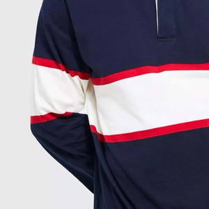 Maillot de rugby à manches courtes imprimé en polyester, chemise de sport personnalisée pour équipe, tenue décontractée pour les séances d'entraînement, les matchs et les activités estivales - Product Image 5