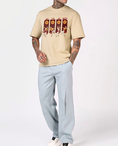 เสื้อยืดพิมพ์ลาย DTF สำหรับผู้ชาย ขายส่ง คุณภาพสูง ผ้าฝ้าย ใส่สบาย ระบายอากาศได้ดี เนื้อผ้านุ่ม รับผลิตแบบ OEM แบรนด์ส่วนตัว - Product Image 2