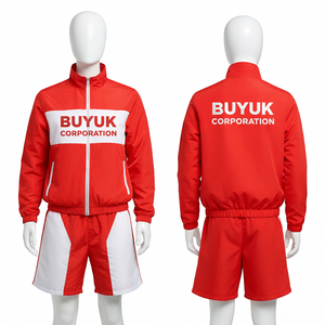 Ensemble coupe-vent thermique imperméable pour homme, taille plus, en coton à carreaux, avec logo personnalisé, pour l'automne - Product Image 2