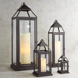 Faroles Decorativos de Metal con Acabado Mate, Grandes y Elegantes, Hechos a Mano, Adornos Modernos para el Hogar, Artesanía Metálica Atemporal - Product Image 3