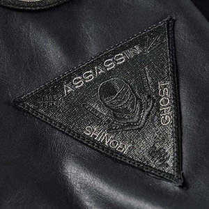 Chaqueta Bomber Táctica Techwear para Hombre, Estilo Urbano Cyberpunk con Parches y Mangas de Cuero, Chaqueta Varsity Hip Hop Cortavientos - Product Image 6