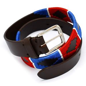 Durable Polo Leather <b>Belt</b> made from Premium leather with colourful handwoven detailing Designed for comfort with strong buckle. - Product Image 5