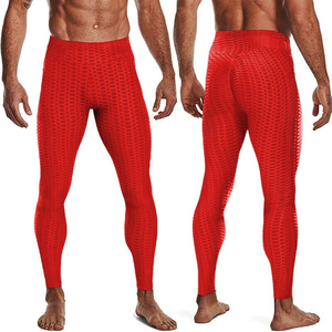 High Quality Custom Design Gym Fitness Running <b>Men</b> <b>Leggings</b> \ Breathable Seamed <b>Compression</b> <b>Men</b> Pant <b>Leggings</b> - Product Image 2