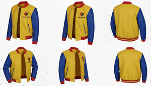 <b>Men</b> <b>Varsity</b> <b>Jacket</b> Casual Button Up Cotton Color Block Lightweight Fashion <b>Bomber</b> <b>Jacket</b> Custom Logo Wholesale - Product Image 3