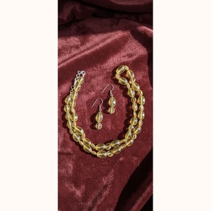 Collier artisanal en quartz citron de 47 cm, bijoux en pierres précieuses naturelles de qualité supérieure, vente en gros d'Inde, ensemble magnifiquement conçu - Product Image 1