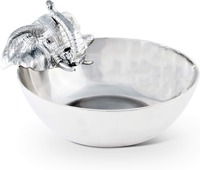 Tazón Profundo de Metal para Servir, Gran Capacidad, Tazón Decorativo para Mesa de Comedor, Cocina, Ensaladas, Frutas, para Servir y Regalar