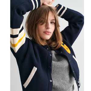 Blouson universitaire léger boutonné respirant pour femme, collection automne 2025, coupe-vent pour l'hiver - Product Image 4