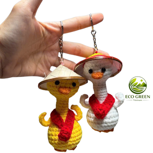 Cute Amigurumi Crochet Animal Keychain Handmade Mini Plush Pendant Fashion Bag Charm for Women Teen Girls - Product Image 3