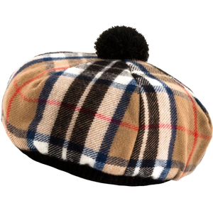 Gorros Escoceses Tradicionales de Alta Calidad, Sombrero Tam O' Shanter de Lana, Sombrero Tammy Moderno con Tartán Thomson Camel 2026 - Product Image 1