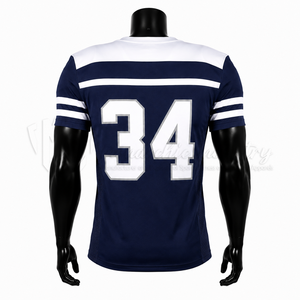 Camiseta Deportiva de Fútbol Americano para Hombre, Personalizada al por Mayor, 100% Poliéster, Transpirable, de Secado Rápido - Product Image 2