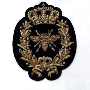 Mejores insignias bordadas a mano con hilo de alambre, diseño personalizado, parches bordados de alta calidad, nuevos, venta al por mayor de alta calidad - Product Image 1