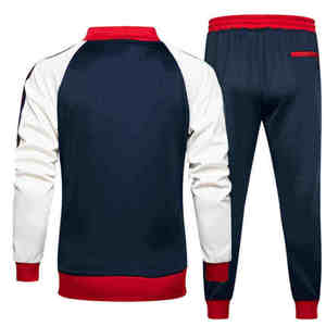 Ensemble de survêtement de sport pour homme en coton mélangé à séchage rapide, idéal pour la course, le jogging, la gym et le fitness – Collection Printemps - Product Image 2