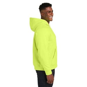 Felpa con Cappuccio Pesante da Uomo in Giallo Sicurezza 5XL - Con Fodera Climabloc, Comoda e Resistente - Product Image 3
